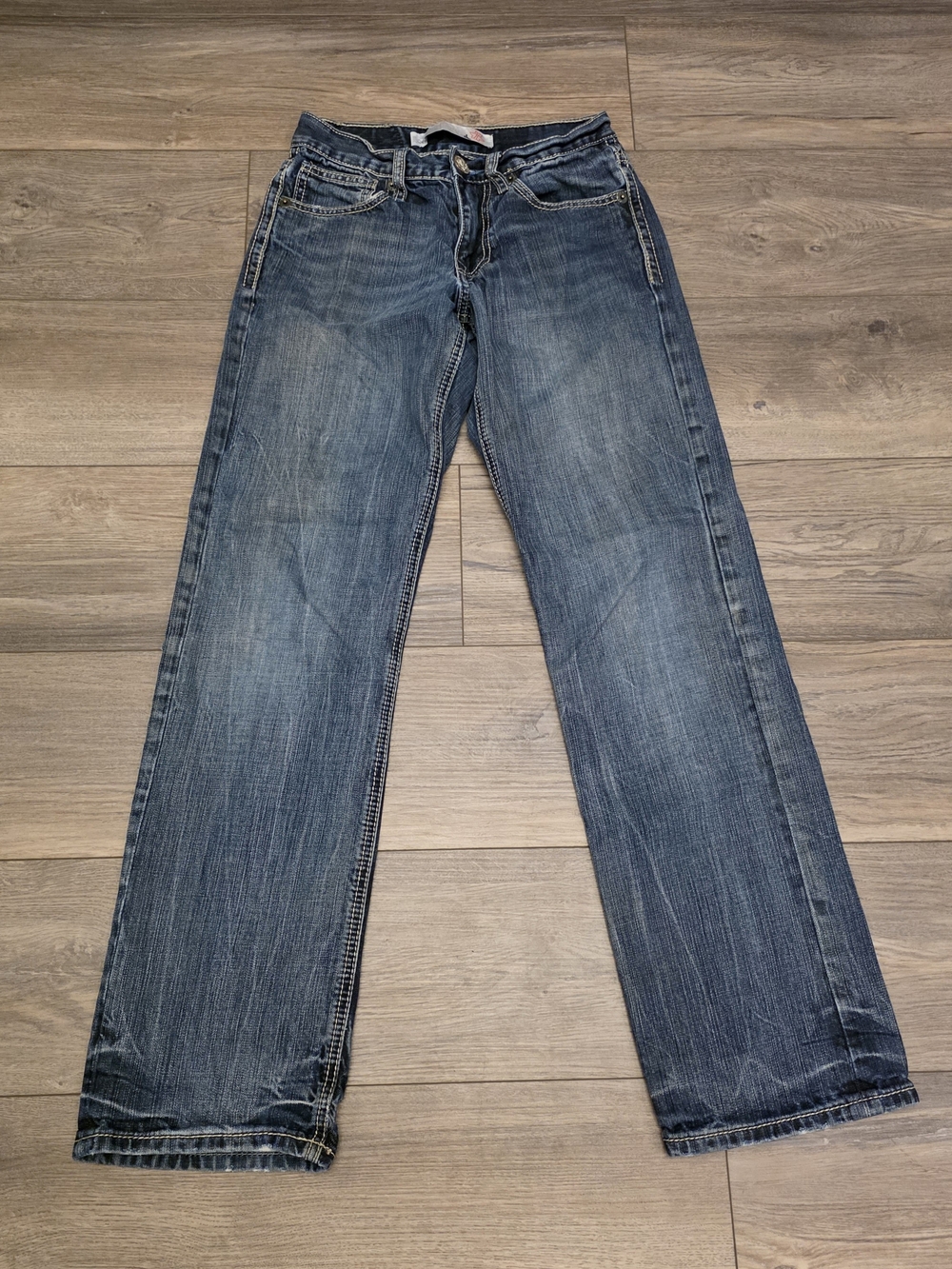 Tin Haul Classic Straight Leg / Bootcut Denim Jeans - Medium Wash - Size 27R
